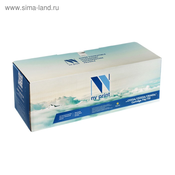 Картридж NV PRINT CF212A/CE322A/CB542A/Canon 716/731 Yellow для HP и Canon (1600k), желтый - Фото 1