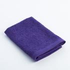 Полотенце махровое Экономь и Я 30х30 см, цв. фиолетовый, 340 г/м² - Фото 1