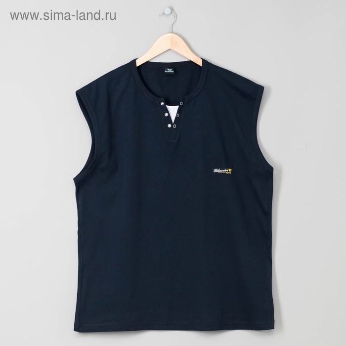 Майка мужская 1014 цвет тёмно-синий, р-р 52-54 (3XL) - Фото 1