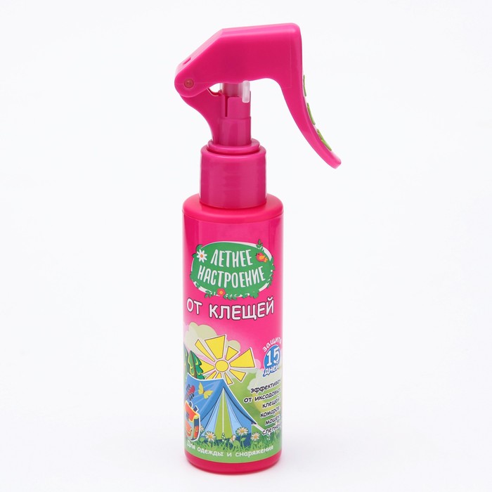 Спрей "Летнее настроение", от клещей, комаров, мошек, слепней, флакон, 100 мл - Фото 1