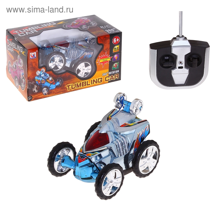 Машина-перевертыш, радиоуправляемый, 4 функции, со световыми эффектами цвета МИКС - Фото 1
