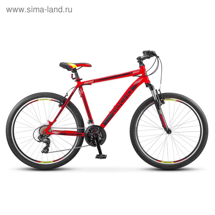 Велосипед 26" Десна-2610 V, V010, цвет красный/чёрный, размер 18"