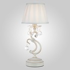Настольная лампа Ivin 1x40Вт Е14, белый 19x19x42 см - фото 307028508