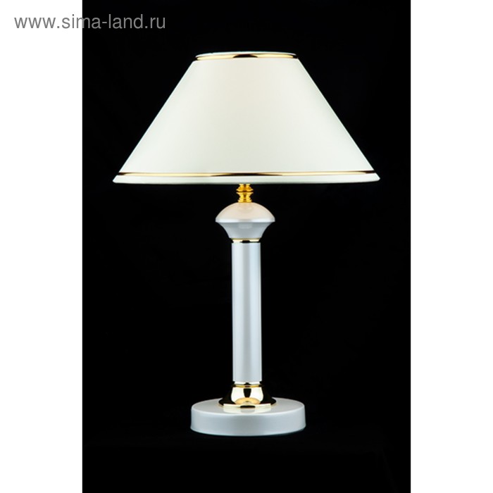 Настольная лампа Lorenzo 1x60Вт E27, белый 34x34x40 см - Фото 1