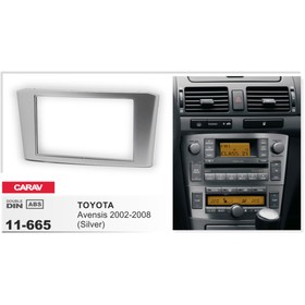 

Рамка переходная CARAV 11-665, Toyota Avensis, 2000-2008, серебро