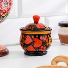 Солонка хохлома,  мал., 7,5 х 6,5 (9,5) см - фото 25468551