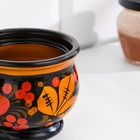 Солонка хохлома,  мал., 7,5 х 6,5 (9,5) см - фото 25468554