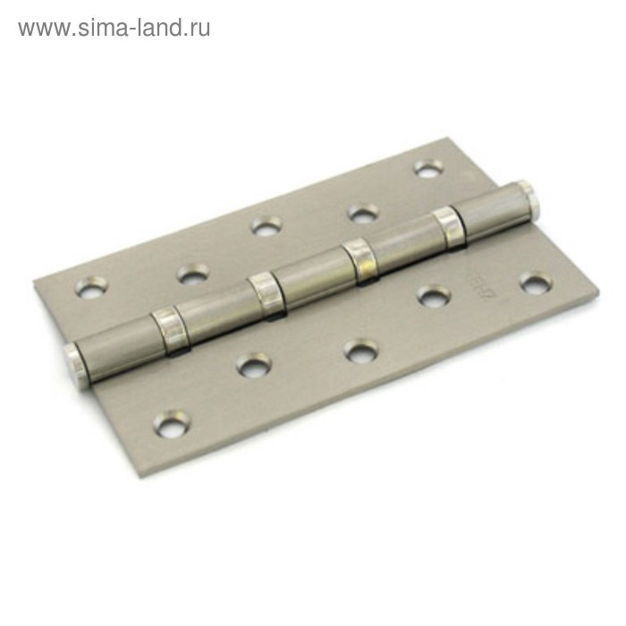 Петля дверная RENZ 125-4BB FH SN, 125х75 мм, 4 подшипника, цвет матовый никель, 2 шт.