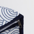 Короб стеллажный для хранения с крышкой Доляна «Волна», 26×20×17 см, цвет синий - Фото 5