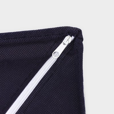 Органайзер для хранения белья Доляна «Волна», 24 ячейки, с прозрачной крышкой, 38×30×12 см, синий