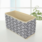 Органайзер для мелочей Доляна «Ромбы», 3 кармана, 25×15×12 см, серый - Фото 2