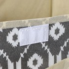 Короб для хранения с крышкой Доляна «Ромбы», 26×20×17 см, серый - Фото 5