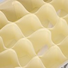 Органайзер для хранения белья Доляна «Ромбы», 24 ячейки, с прозрачной крышкой, 38×30×12 см, серый - Фото 4