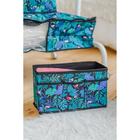 Органайзер для мелочей Доляна «Тропики», 3 кармана, 25×12×15 см, синий - Фото 5