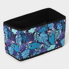 Органайзер для мелочей Доляна «Тропики», 3 кармана, 25×12×15 см, синий - Фото 4