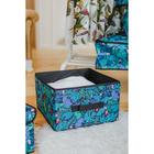 Короб стеллажный для хранения «Тропики», 29×29×18 см, цвет синий - Фото 4