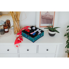 Органайзер для хранения белья Доляна «Тропики», 24 ячейки, 35×30×10 см, синий - Фото 6