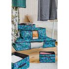 Органайзер для хранения белья Доляна «Тропики», 8 ячеек, 28×14×10 см, синий - Фото 6