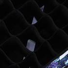 Органайзер для хранения белья с крышкой Доляна «Тропики», 24 ячеек, 38×30×12 см, цвет синий - Фото 5