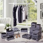 Короб стеллажный для хранения Доляна «Вензель», 19×19×19 см, цвет чёрно-белый - Фото 4