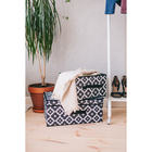 Короб стеллажный для хранения «Вензель», 29×29×18 см, цвет чёрно-белый - Фото 5