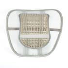 Ортопедическая спинка на сиденье с вертикальным массажером на сиденье 38x39 см, серый - Фото 2