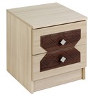 Тумба прикроватная «Николь», 400×390×470 мм, ясень шимо светлый/лиственница темная - Фото 1