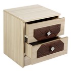 Тумба прикроватная «Николь», 400×390×470 мм, ясень шимо светлый/лиственница темная - Фото 2