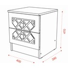 Тумба прикроватная «Николь», 400×390×470 мм, ясень шимо светлый/лиственница темная - Фото 5