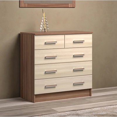 Комод для хранения «Эра», 800×830×440 мм, ясень шимо светлый/ясень шимо тёмный