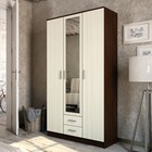 Шкаф прямой трёхстворчатый «Трио», 2 ящика, 1200×482×2200 мм, цвет венге/лоредо - Фото 1