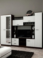 Стенка для гостиной «МАРТА», 2700×500×2100 мм, цвет венге, лоредо - Фото 1