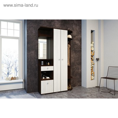 Прихожая «Виза», 1210×354×2032 мм, цвет венге/лоредо