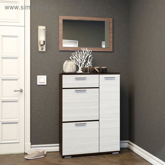 Тумба высокая «Ника», 800×354×1115 мм, цвет венге/лоредо - Фото 1