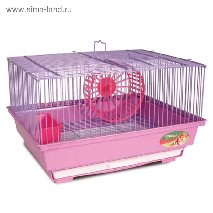 Клетка Triol N 3305 для грызунов, эмаль, 34.5×28×21 см, микс цветов - Фото 1