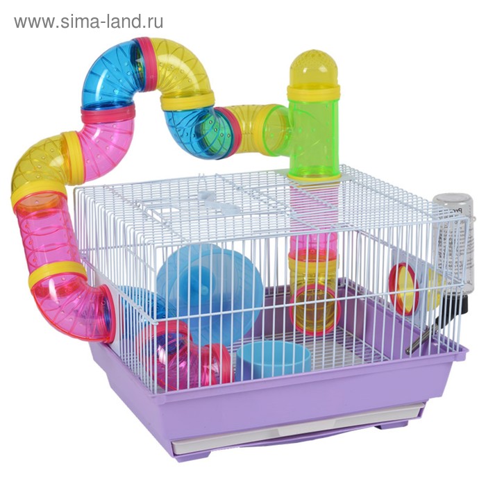 Клетка Triol N 3305B для грызунов, микс цветов, 34.5×28×24 см - Фото 1