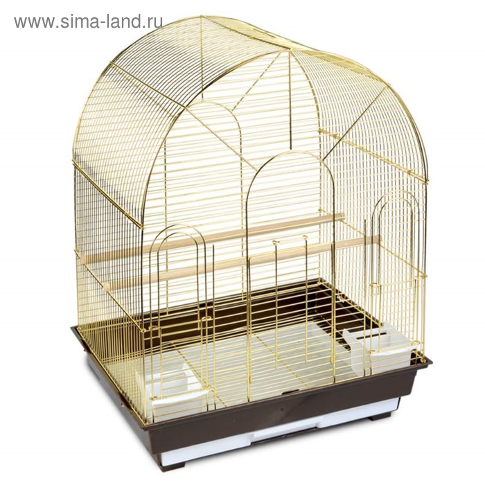 Клетка Triol N 1300G-K для птиц, золото, 52×41×66.5 см - Фото 1