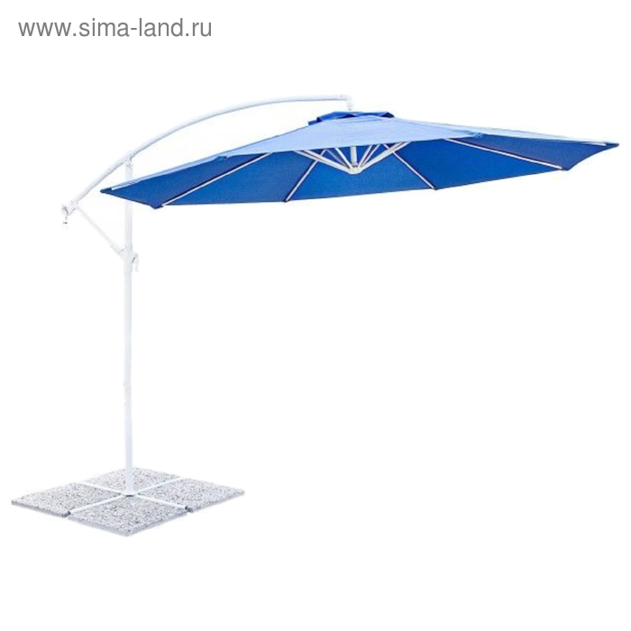 Пляжный зонт «АРЕЦЦО», 3 м, цвет синий, 0795169 - Фото 1
