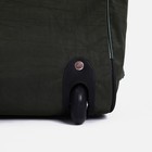 Сумка дорожная на колёсах, отдел на молнии, 3 наружных кармана, цвет хаки - Фото 4