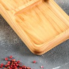 Менажница Доброе дерево, 3 секции, 30×10 см, массив ясеня - Фото 3