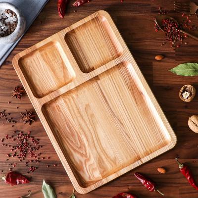 Менажница Доброе дерево «Бир», с разделочной доской, 35×25 см, дерево массив ясеня