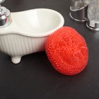 Набор губок для мытья посуды Доляна «Бублик», 6 шт, пластик, цвет МИКС - Фото 5