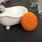 Набор губок для мытья посуды Доляна «Бублик», 6 шт, пластик, цвет МИКС - Фото 6
