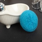 Набор губок для мытья посуды Доляна «Бублик», 6 шт, пластик, цвет МИКС - фото 8380445