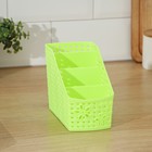 Подставка для столовых приборов «Влюбленность», 4 ячейки, 17×8×12,5 см, цвет МИКС 3130171