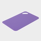 Доска разделочная противоскользящая гибкая Доляна, 29×19 см, фиолетовая - Фото 3