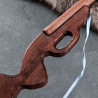 Сувенирное деревянное оружие "Ружьё охотничье", чёрное, 60 см, массив бука - фото 8652219