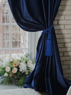 Штора портьерная «Этель», 230×270 см, ренессанс глубокий океан - Фото 4