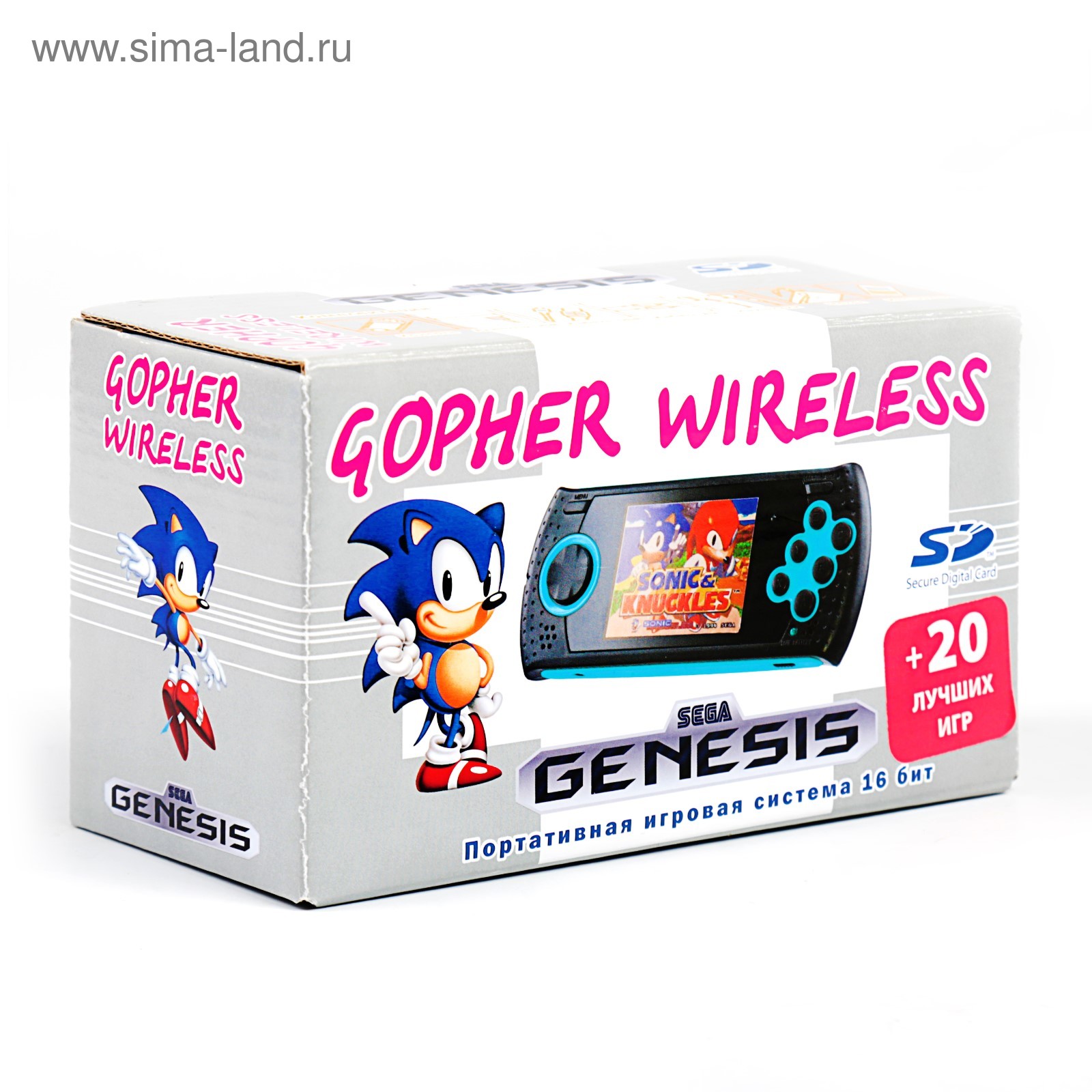 Игровая приставка SEGA Genesis Gopher Wireless LCD 2.8