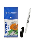 Маркер для ткани Centropen 2639, узел 0.7 мм, линия 0.6-0.8 мм, чёрный - Фото 4